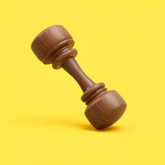 Wooden skewer with pointed tip. Disposable bamboo thin long skewer. Chopstick. Chinese food stick. Wooden toothpick. Isolated realistic vector illustration on white background.