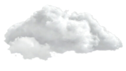 white soft cloud isolated on white background PNG
