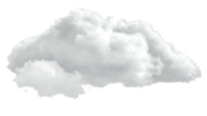 white soft cloud isolated on white background PNG
