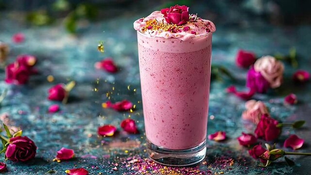 rose lassi fizz indian cocktail video
