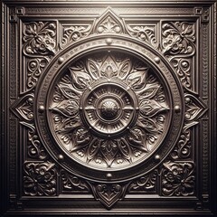 Fototapeta premium ceiling tile up close downlight to