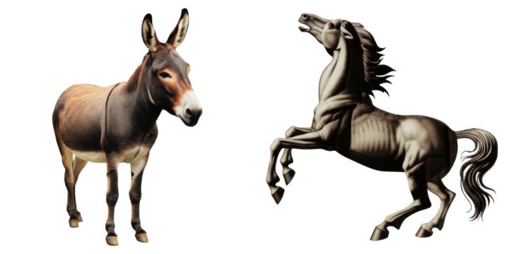PNG and a horse stand side-by-side in a collage.