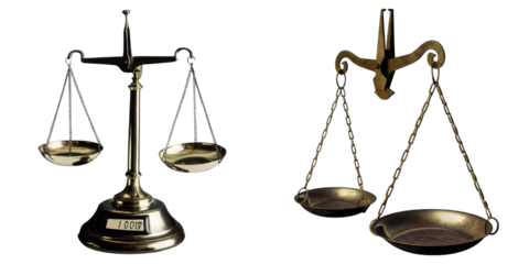PNG Two antique scales are displayed in a collage.