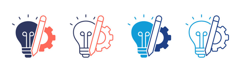 Design icon sheet multiple style collection