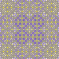 This fabric features a greyish-purple outdoor pattern with simple, continuous floral and geometric motifs, suitable for outdoor decoration or textiles.