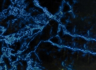 Abstract Fluid Marble Texture with Gold Accents