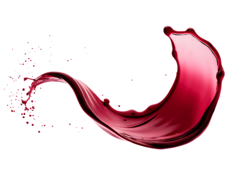  red wine splash isolated on white background PNG 