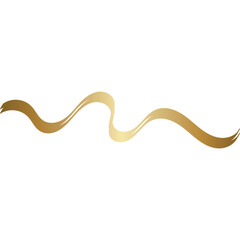 Golden Geometric Flowing Wave Design