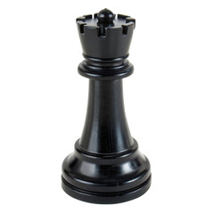 Chess rook piece isolated on a white background, showcasing detailed craftsmanship and design features