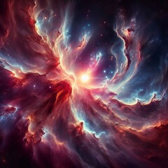 A nebula distant star