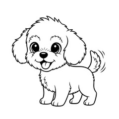 Cartoon Colors dewing dog