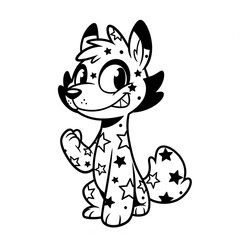 Coloring cartoon pictures