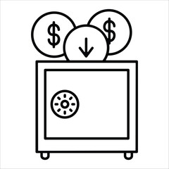 Deposit  Icon Element For Design