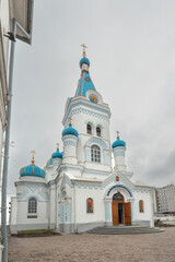 Orthodox Church Street in the Snowfall