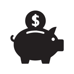 piggy bank with dollar sign