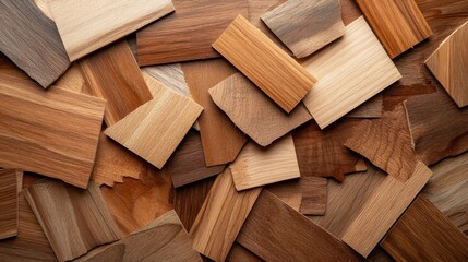A collection of diverse wood samples showcasing various textures, colors, and finishes that highlight the natural beauty and diversity of wood materials.