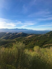 Fototapeta premium mountain landscape with blue sky