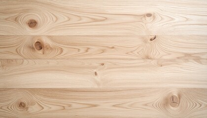 Fototapeta premium Smooth light wood planks with subtle knots and grains