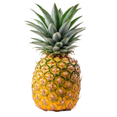 Fototapeta premium Whole pineapple isolated on transparent background. PNG.