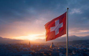 swiss, flag, national, flagpole, flying, flag, Bern, freedom, waving, National flag, pride, pole, national, patriotism, sky, patriotic, symbol, wind, country, europe, banner, travel