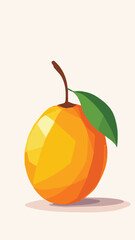 Fresh Mango Fruit – Minimal Tropical Illustration
