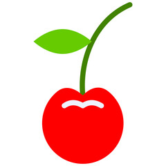 cherry flat icon