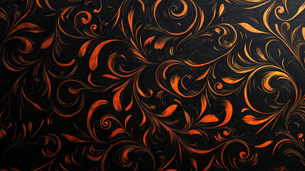 A strict ornament in dark tones for use in graphic resources, backgrounds and underlays.