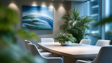 Symbol of Purpose: Child's Drawing in Boardroom
