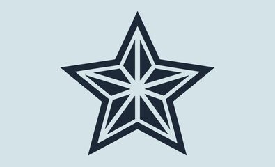 Star icon, star outline icons, black stroke stars, flat decoration vector, simple star symbols