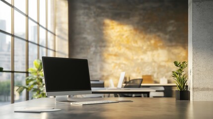 Modern graphic design studio corner showcasing clean, minimalist aesthetics and creative workspace design.