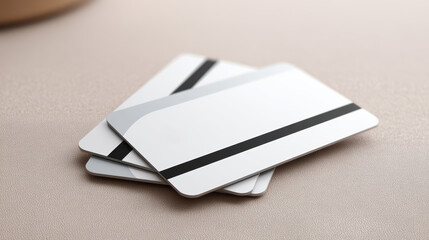 Cards with magnetic stripe look modern and sleek, they are neatly stacked