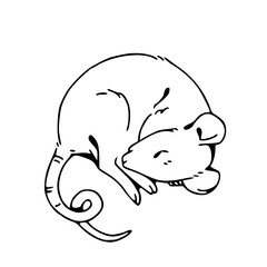 sweet dreams : little mouse drawing