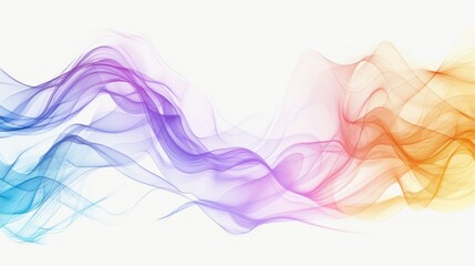 Flowing abstract waves in rainbow palette stock photo --ar 16:9 --raw --v 6 Job ID: 510e4b19-882b-4c11-a78b-dcece066c387