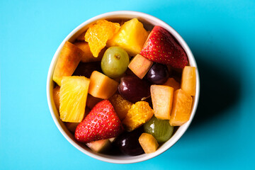 Bowl of Fresh Ripe Healthy Fruit Salad