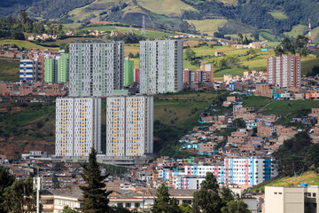 Buildings in the city of Pasto Nari&ntilde;o Colombia Carnival of Blacks and Whites