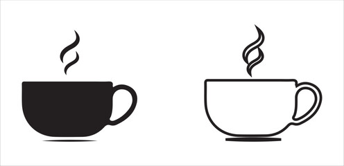 cup of coffee with steam