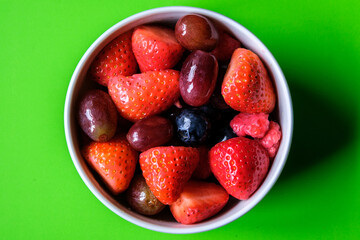 Bowl of Fresh Ripe Healthy Fruit Salad