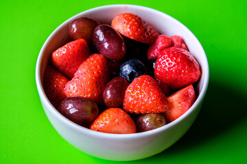 Bowl of Fresh Ripe Healthy Fruit Salad