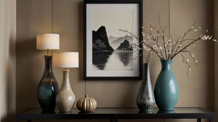 Elegant home decor display