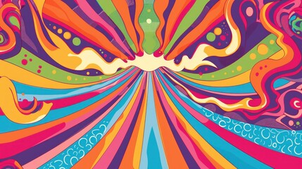 Trippy concert poster with warped text and groovy art stock photo --ar 16:9 --raw --v 6 Job ID: b78ae6d6-3ec6-4a68-b1d5-9bc02ab60031