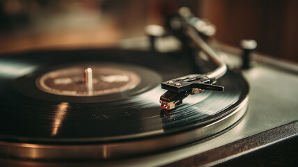 レコードと針の音楽時間