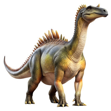 Ouranosaurus Nigeriensis  Zuniceratops Christopheri  isolated on transparent background
