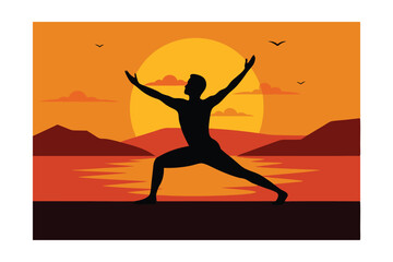 silhouette of a man running