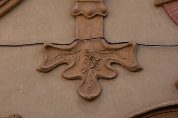 Interesting Art Nouveau Architecture Buildings facade in Barcelona, Spain. (Arquitectura modernista).