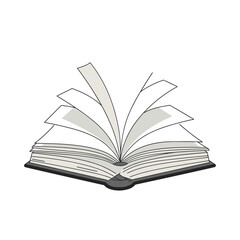 Book icons set isolated on transparent background. Literature book icons collection. Textbook icons