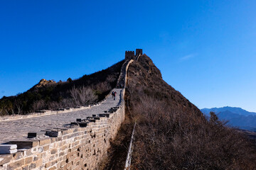 The great wall of China, Simatai great wall, ancient world wonder, Beijing, China 