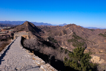 The great wall of China, Simatai great wall, ancient world wonder, Beijing, China 