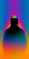 Vibrant Silhouette Against Light