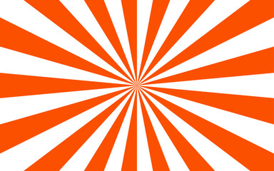 Abstract vivid, radial spiral burst pattern with red and white curved rays. Dynamic and symmetrical, using bold movement and energy. Retro, psychedelic feel reminiscent of vintage pop art.