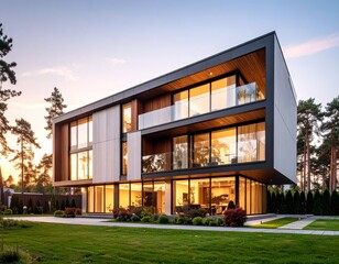 Modern Residential Building with Smart Living Features